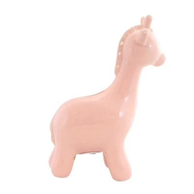 Bank Pink Large Giraffe - One Giraffe Bank 9.5 Inches - Money Saving - 3562Pk - Ceramic - Pink 4 Bank Pink Large Giraffe - One Giraffe Bank 9.5 Inches - Money Saving - 3562Pk - Ceramic - Pink - Image 2