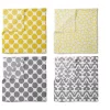 Bacati - Ikat Yellow/Gray Dots/Giraffe Swaddling Muslin Blankets Set Of 4 -Child Furniture Store GUEST 53551347 21be 4892 9893 41ba73d8f761