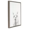 24" X 18" Alpaca Framed Canvas Art - Uniek -Child Furniture Store GUEST 54c74235 1e3f 4990 b86a 83a6104647f6