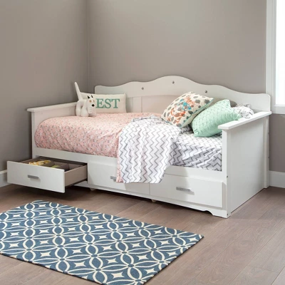 Twin Tiara Daybed With Storage Pure White - South Shore 4 Twin Tiara Daybed With Storage Pure White - South Shore - Image 2