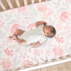 Bedtime Originals Lavender Floral 3-Piece Baby Crib Bedding Set - Pink/Purple -Child Furniture Store GUEST 55613432 2afe 49ab a772 635e5288abed
