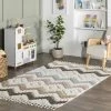 Sage Wavy Stripes Kids Tassel Area Rug -Child Furniture Store GUEST 5573c3fe 002d 4111 bb48 c5cde0e5279a