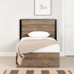 Arlen Mates Bed And Headboard Set Weathered Oak - South Shore -Child Furniture Store GUEST 567d5750 096f 4da6 8552 f611f14c4271