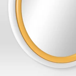 Two Tone Layered Circle Kids' Mirror White - Pillowfort™ -Child Furniture Store GUEST 56ea0611 31b9 4ab5 9f0d fd1a02fd9d72