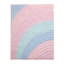 Lambs & Ivy Watercolor Pastel Pink/Mint Rainbow 5-Piece Baby Crib Bedding Set -Child Furniture Store GUEST 57e64225 7359 4d2a ac18 7124e8db4df3