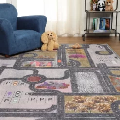 Country Road Kids Playroom Nursery Washable Indoor Area Rug By Blue Nile Mills -Child Furniture Store GUEST 588d19dd b7d6 4bab bcbc db14fc9af3b5