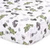 The Peanutshell Fitted Crib Sheets - Green And Gray Dinosaur - 2pk -Child Furniture Store GUEST 59132319 82e0 4a75 a1de 2a1029cbce80
