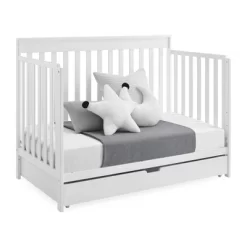 Delta Children Mercer Deluxe 6-in-1 Convertible Crib With Underdrawer Storage - Bianca White 19 Delta Children Mercer Deluxe 6-in-1 Convertible Crib With Underdrawer Storage - Bianca White -Child Furniture Store GUEST 5b73fa68 49e1 4102 919e d0f190a62ff6