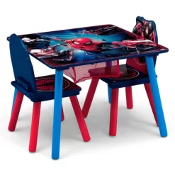 Delta Children Spider-Man Kids' Table And Chair Set With Storage (2 Chairs Included) - Greenguard Gold Certified - 3ct -Child Furniture Store GUEST 5bc9193f e81e 4aa4 93ec 8d8bd63b93d0