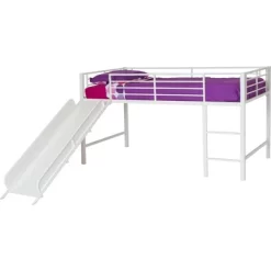 Kids' Melia Junior Metal Loft Bed With Slide - Room & Joy -Child Furniture Store GUEST 5e5ea3ee 891b 4780 b2f1 d5d5969888ee