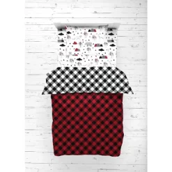 Bacati - Lumberjack Red Black 5 Pc Toddler Bedding Set -Child Furniture Store GUEST 5e9c9520 b14c 464f 9e10 8de96c9cd0aa