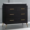 Delta Children Sloane 4 Drawer Dresser With Changing Top - Black/Bronze -Child Furniture Store GUEST 5fb7a7e8 5c26 4f49 9ed5 5d23a84172a5
