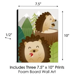 Big Dot Of Happiness Forest Hedgehogs - Woodland Nursery Wall Art And Kids Room Decor - 7.5 X 10 Inches - Set Of 3 Prints -Child Furniture Store GUEST 5feeb6cf f06f 4e8a 9726 43be2b37b11a