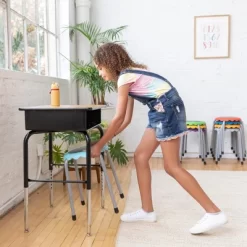 ECR4Kids Daisy Stackable Stool Set, Flexible Seating, 17in Seat Height, 8-Piece -Child Furniture Store GUEST 61a4a8bf 824d 40ee 8702 dd90c0e30ba4