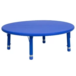 Flash Furniture 45" Round Plastic Height Adjustable Activity Table -Child Furniture Store GUEST 626ac5b7 57e4 4b7c 9b77 0bc4309d100a