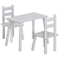 Qaba Kids Wooden Table And Chair Activity Set For Arts, Crafts, Dinning, And Reading For Toddlers Age 2 To 5 -Child Furniture Store GUEST 6300c25a 0614 463e 9270 ea15f6aa3110