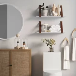 Brandon Vintage Matte Faux Marble Wall Shelf Brown - Nathan James 10 Brandon Vintage Matte Faux Marble Wall Shelf Brown - Nathan James -Child Furniture Store GUEST 6316bf1a 7063 498f ba57 25f1bfe98a71