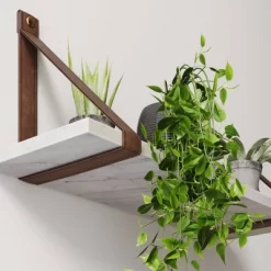 Brandon Vintage Matte Faux Marble Wall Shelf Brown - Nathan James 11 Brandon Vintage Matte Faux Marble Wall Shelf Brown - Nathan James -Child Furniture Store GUEST 6358ffdf 134c 427b b53b 3af68483e1a8