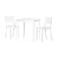 Child Craft Cafe Table And Chairs - Matte White