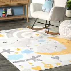 NuLOOM Sweet Dreams Machine Washable Kids Area Rug -Child Furniture Store GUEST 6491df4f 77f7 4ff9 a445 c0ee6173562e