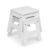 Melissa & Doug Wooden Stools - Set Of 2 - White -Child Furniture Store GUEST 6614110c c8a6 4f58 9c67 3151aacd15ee