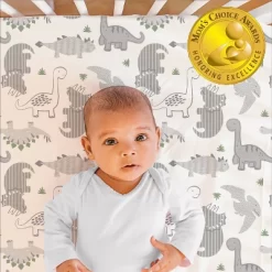 The Peanutshell Fitted Crib Sheets - Green And Gray Dinosaur - 2pk -Child Furniture Store GUEST 66840e00 1f44 457f 8f16 0e1e61c20213