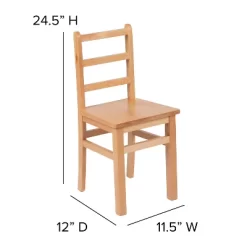 Flash Furniture Kids Natural Solid Wood Table And Chair Set For Classroom, Playroom, Kitchen -Child Furniture Store GUEST 66977dda ee60 4991 ba1c a2128c0381c2