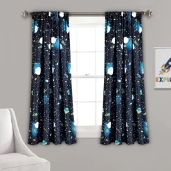 Universe Room Darkening Window Curtain Panels Navy - Lush Décor -Child Furniture Store GUEST 671b9db8 d10d 403e 9f89 9ece9c71c4c5