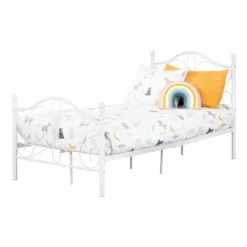 Twin Country Poetry Complete Metal Platform Bed White - South Shore -Child Furniture Store GUEST 6b029767 fb02 4e00 ac13 d1e53d8ecbe4