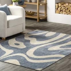 Izzy Retro Swirls Kids Area Rug -Child Furniture Store GUEST 6b7cae10 8a99 4285 9fd0 6f82ced4a286