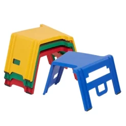 ECR4Kids Linking Stools, Children's Stackable Seat, Portable Floor Table, 4-Piece -Child Furniture Store GUEST 6bb94612 3967 4286 96db 9a539a466aef