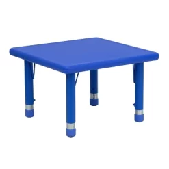 Emma And Oliver 24" Square Plastic Height Adjustable Activity Table -Child Furniture Store GUEST 6c26c306 5d15 4460 b9f7 5f6747a07da3 1