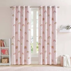 Natalie Rainbow With Metallic Printed Total Blackout Window Panel Pink - Mi Zone 19 Natalie Rainbow With Metallic Printed Total Blackout Window Panel Pink - Mi Zone -Child Furniture Store GUEST 6c7036cd 245a 481a 9a49 fe6a39d2f73b