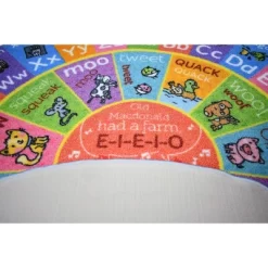 KC CUBS Boy & Girl Kids ABC Alphabet Round Rug Carpet -Child Furniture Store GUEST 6ce50e94 70dc 417e a365 a8df1af5c62f