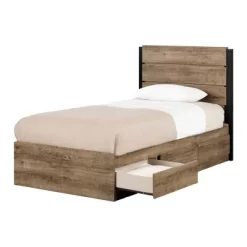 Arlen Mates Bed And Headboard Set Weathered Oak - South Shore -Child Furniture Store GUEST 6d4d6662 3868 47a9 bf5d 87541b6817b5