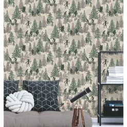 Netflix Stranger Things Hawkins Woods Peel And Stick Wallpaper Brown - RoomMates -Child Furniture Store GUEST 6dda50e9 a99b 48ec b20d 8a5e0cb5510c