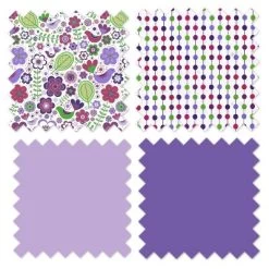 Bacati - Botanical Floral Birds Purple Multicolor 10 Pc Crib Bedding Set With Long Rail Guard Cover -Child Furniture Store GUEST 6e88b02b 76f1 4f68 9084 5db0268cf402