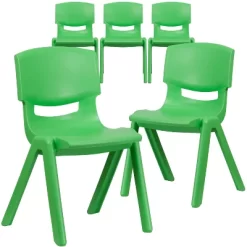 Emma And Oliver 5 Pack Plastic Stackable School Chair With 15.5'' Seat Height -Child Furniture Store GUEST 6fee0c30 12b2 4a3e 92f7 9f2b7ecb11c3