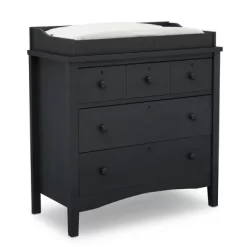 Delta Children Farmhouse 3 Drawer Dresser With Changing Top And Interlocking Drawers -Child Furniture Store GUEST 71a0e575 973a 4c39 9938 3536225257aa