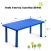Costway Kids Plastic Rectangular Learn And Play Table Playroom Kindergarten Home Blue -Child Furniture Store GUEST 7214101d 8960 4121 a0d0 71b0ec3a6f33