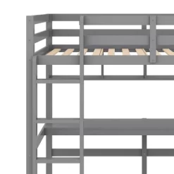 Twin Size Loft Bed With Desk, Shelves, And Ladder-ModernLuxe -Child Furniture Store GUEST 72c5b208 9e27 4783 88ea 6ca9eea40212