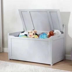 Melissa & Doug Wooden Toy Chest - Gray -Child Furniture Store GUEST 73486334 f992 4db0 a327 adb28672f777