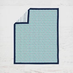 Bacati - Noah Mint Navy 10 Pc Crib Bedding Set With Long Rail Guard Cover -Child Furniture Store GUEST 73ce481b d5d4 48a8 ba4e f115f4dfd7fc