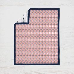 Bacati - Olivia Coral Navy 10 Pc Girls Crib Bedding Set With 2 Crib Fitted Sheets -Child Furniture Store GUEST 74bc68dd 19c1 4b9a 93d9 c13eed3b501f