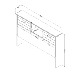 Ulysses Bookcase Headboard With Doors - South Shore -Child Furniture Store GUEST 7524ab8e bf48 419c 8fdd 0446a20dad6d