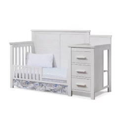 Sorelle Farmhouse Crib & Changer - Weathered White