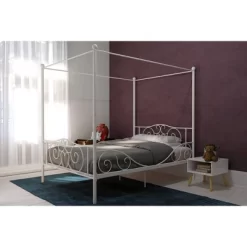 Twin Clara Metal Bed White - Room & Joy -Child Furniture Store GUEST 7769d9ba 5482 4c97 a62a fb0d5c25f3c8
