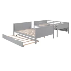 Separable Full-Over-Full Bunk Bed With Twin Size Trundle And Bookshelf - ModernLuxe 19 Separable Full-Over-Full Bunk Bed With Twin Size Trundle And Bookshelf - ModernLuxe -Child Furniture Store GUEST 78a537fe 551d 440f a6eb a792ee04cf59