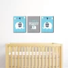 Big Dot Of Happiness Blue Elephant - Baby Boy Nursery Wall Art And Kids Room Decorations - Gift Ideas - 7.5 X 10 Inches - Set Of 3 Prints -Child Furniture Store GUEST 79cb151c 27f9 40be 8f85 46b327fafa9f