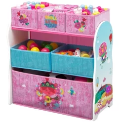 Disney Trolls World Tour Design And Store 6 Bin Toy Organizer - Delta Children -Child Furniture Store GUEST 7bd4b7cf e148 40bb af2b ff4f8a89b384